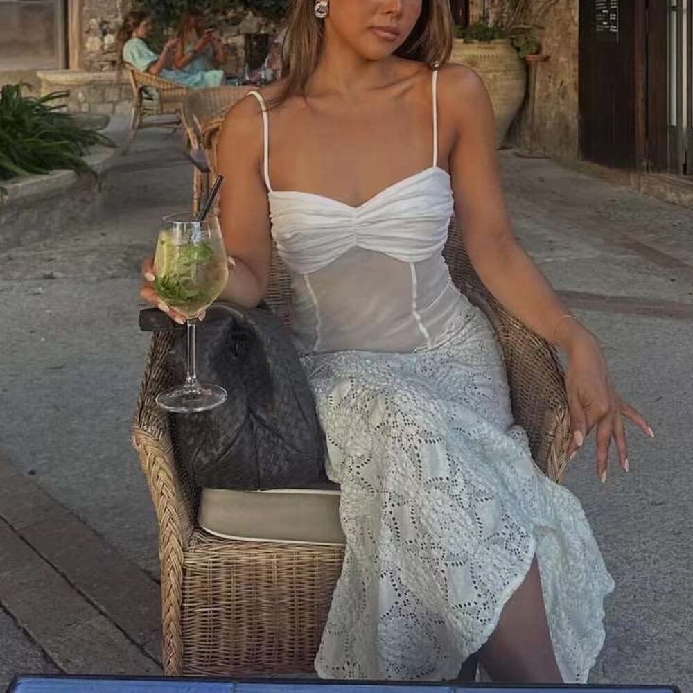 Reformation White Camisole Top